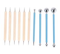 10 pezzi punteggiatura sfera stilo per Mandala Rock Painting, ceramica, goffratura arte