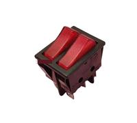 10 pezzi R210 interruttore a bilanciere tipo nave luce rossa esapode 16A punto di contatto argento