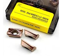 10 pezzi R390 11T304 11T308 11T320 PM1010 PM1025 PM1030 PM1040 PM1130 PM4240 Inserti in carburo Cermet for tornio CNC, taglio dei metalli, utensili di tornitura(R390-11T308M-PM 4240)