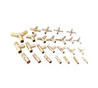 10 pezzi Raccordi for tubi dell'acqua in rame Pagoda Raccordo for in ottone a 2 3 4 vie Connettore for da 6 mm 8 12 16 19(2 Way,8mm (10pcs))