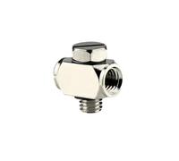 10 pezzi Raccordi for tubi pneumatici in miniatura in ottone e rame M5, filettatura interna a 2 vie e 3 vie, attacco rapido M5(M-5UT)