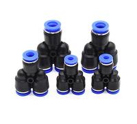 10 pezzi Raccordi for tubi Raccordo pneumatico in plastica Raccordo rapido for collegamento aria/acqua PY PW Connect 4 6 mm 8 mm 10 mm 12 mm Forma a Y(PY-12)