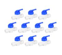 10 pezzi raccordi push to connect, valvola a sfera 3/8" OD x 3/8" OD (10-10 mm)