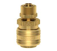 10 pezzi raccordo ad aria compressa ES 8 TQ raccordo pneumatico tubo 8 x 10 raccordo a compressione DN 7,2, ottone lucido