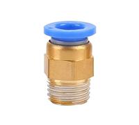 10 pezzi Raccordo connettore aria pneumatico PC 4 mm 6 mm 8 mm 10 mm 12 mm Filettatura 1/4" 1/8" 3/8 1/2 Raccordi for tubi flessibili Connettori rapidi for tubi(12mm OD X 1/2")