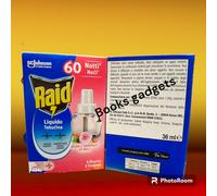 10 pezzi Raid ROSA E SANDALO Ricarica Liquida per Diffusore per Zanzare 60 Notti