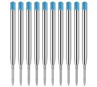 10 Pezzi Refill,Ricarica Penna, Ricariche Inchiostro per Penne a Sfera, Set di Mine Compatibili da 1mm, per il Formato G2,Ricariche Sostituibili (Blu)