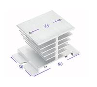 10 pezzi relè a stato solido SSR-10DA 25DA 40DA 50DA 60DA 100DA radiatore 3-32 V/DC fino a 24-380 V/AC SSR 40DA Industriale Fabbrica all'ingrosso (SSR-Silver radiator)