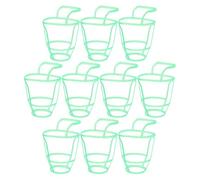 10 Pezzi Rete per Bottiglia per Infusione in Plastica, 100ml | Ambulatorio e Ospedale, Copertura Sospesa per Flacone, Facile Pulizia, Design Versatile