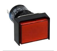 10 pezzi rettangolari con luce DC24 Interruttore a pulsante reset automatico AL6H-M14RC AL6H-M14GC AL6H-M14YC(AL6H-M14RC)