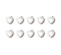 10 pezzi Rhineton Hollow Heart Unghie Bulloni 3D San Valentino Nail Art Design Manicure Gioielli per la realizzazione di decorazioni artigianali