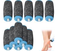 10 Pezzi Ricambio Rullo per Pedicure, 3 Tipi di Rugosità, Calli Piedi Rimozione, Convient pour Eliminer Les Peaux Mortes Des Pieds(Nero)