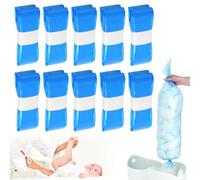 10 Pezzi Ricariche Mangiapannolini, Ricarica Mangiapannolini Compatibile con Tutti Tipi di Ricariche, 4,5M Sacchetti Mangiapannolini, Blu