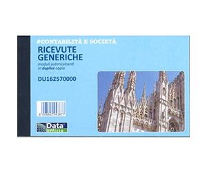 10 pezzi Ricevute Generiche Data ufficio A6 DU162570000