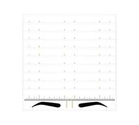 10 pezzi Righello per Sopracciglia Monouso Stencil Adesivo Template Microblading Kit Forma Forniture Strumenti Trucco in 3 Minuti Modellare le Facile da Usare Professionisti e Principianti