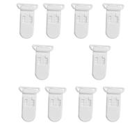 10 pezzi riutilizzabili in plastica distintivi clip baby manichino ciuccio clip per bambini giocattoli clip artigianato bianco professionale