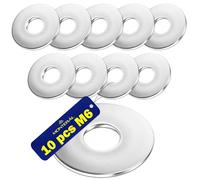 10 Pezzi Rondelle Acciaio Inox M6 Tipo DIN 9021 - Garanzia di 10 Anni - MONTERAL