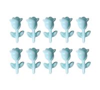 10 pezzi rose unghie resina artificiale nail art gioielli 3D rose fiori nail art adesivi per manicure nail art decorazioni