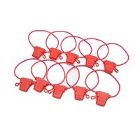 10 pezzi rosso universale for auto automobilistico impermeabile 14AWG filo portafusibili lama in linea