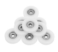 10 Pezzi Ruota Puleggia a Profilo U in Nylon con Cuscinetto 625 | Kit Guida in Nylon e Acciaio al Carbonio, per Finestre Scorrevoli e Porte Domestiche
