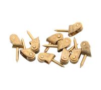 10 Pezzi Ruote a Puleggia in Miniatura per Armadio Casa Bambole | Ferro Oro, Installazione Semplice, Mobilità Pratica, per Progetti in Miniatura e Arredi per Bambole