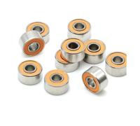 10 pezzi S693RSCB 3x8x4 mm adatti for cuscinetti ceramici ibridi in acciaio inossidabile ABEC-7 cuscinetti for mulinelli senza grasso a rotazione rapida