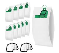 10 Pezzi Sacchetti Filtri Parti per Folletto VK140 VK150 FP140 con 2 filtri, Set di Accessori per Aspirapolvere Vorwerk Folletto, Protezione Motore,Installazione Facile