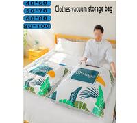 10 pezzi Sacchetti per compressione sottovuoto, Sacchetti per compressione con motivo floreale, Sacchetti per compressione per il ritorno a scuola, Pompa manuale per aria, Sacchetti per compressione d