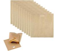 10 Pezzi Sacchetti per Tostapane 16 x 16,5 cm Sacchetti Antiaderenti Riutilizzabili per Sandwich Sacchetti per Toast Lavabili Sacchetti per Tostapane Facili da Aprire per Pane Tostato Sandwich Pizza