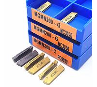 10 pezzi/scatola MGMN150 MGMN200 MGMN250 MGMN300 MGMN400 MGMN500 G NC3020 3030 PC9030 inserti in carburo per scanalatura e strumento di scanalatura (dimensioni: MGMN500, colore: NC3030)