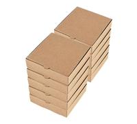 10 Pezzi Scatola Pizza Mini Quadrata in Carta per Biscotti