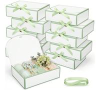 10 pezzi Scatola regalo per proposta di matrimonio da damigella, dimensioni 27 x 20 x 8 cm, scatola regalo rivestita in carta, adatta per matrimonio, festa di nascità, compleanno, addio al nubilato, p