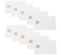 10 Pezzi Scheda Bianca con Chip 2k Memoria PVC | Uso per Ingressi Edificio, Lettori Parcheggio e Codifica Tessere, Resistente a Spruzzi e Sporco