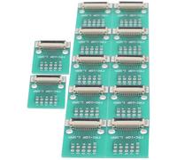 10 Pezzi Scheda Convertitore per Cavi e Schede 10p 2,54/1,0 | Modulo Supporto con Connettore a 10 Pin, per Videocamere Digitali e Monitor Lcd, Verde