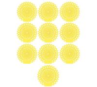 10 Pezzi Schermi Antischizzo per Orinatoio, Rimozione Odori Lunga Durata per Bagno, Materiale EVA, Fragranza Fresca, Facile da Usare (Limón)