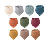 10 Pezzi Sciarpa Triangolare Per Bambini, Fazzoletto Da Collo Per Bambini, Sciarpa Assorbente Per Bambini, Sciarpa Morbida Per Bambini, Bavaglino Per Bambini, Prodotti Per Bambini