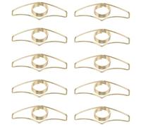 10 Pezzi Segnalibro a Dito in Metallo, Lettura una Mano, Oro | Accessorio Leggero e Portatile, Mantiene le Pagine Aperte, Design Raffinato, Finitura Artistica, per Viaggio e Libreria