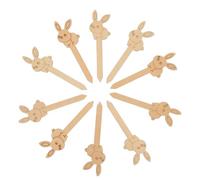 10 Pezzi Segnalibro in Legno Coniglio Pasquale | Finitura Liscia, Riutilizzabile e Robusto, per Quaderni, Documenti, Aule e Premi Primaverili