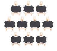 10 pezzi segnaposto lavagna incorniciati con cavalletto - taglia L