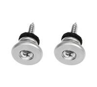 10 pezzi serrature di sicurezza for tracolla for chitarra pulsanti cinturino hardware for for for perni for elettrica basso Per Chitarra(Silver)