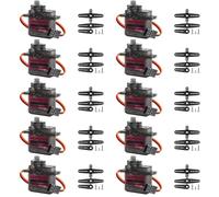 10 pezzi servomotore metallo ingranaggi servo: servo micro servomotore compatibile con Arduino, servo completamente in metallo ingranaggio 180 gradi angolo controllabile mini motore per Arduino