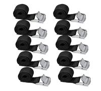 10 Pezzi Set 118inch Cinghie Fissaggio Nero Per Luggage Tether Cord