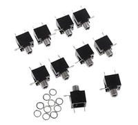 10 Pezzi/set 3.5mm PCB Montaggio a Pannello Stereo Jack Femmina Presa Connettore Auricolare