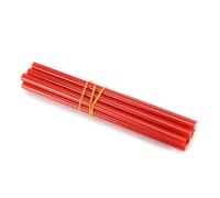 10 pezzi/set 7 x 150 mm bastoncini di colla a caldo colorati Viscosità strumento di riparazione fai da te per pistole per colla a caldo da 20 Watt (rosso)