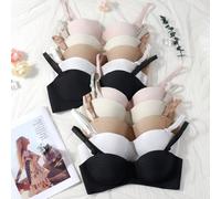 10 Pezzi/Set Biancheria intima per ragazze/adolescenti, comoda e semplice, con spalline sensibili in stile reggiseno, adatta per ragazze di 13-16 anni 14Y,13Y,15YColore unicoTessuto in maglia