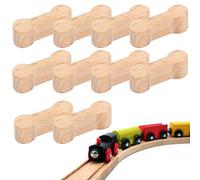 10 pezzi Set di connettori universali di binari in legno, adattatore per ferrovia in legno, Connettore Per Binario In Legno compatibile con Brio Lillabo Melissa Thomas Ikea, ecc,Per Adolescenti