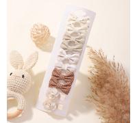 10 pezzi/set di fermagli per capelli con fiocco carino, adatti per la stagione scolastica, copertura completa, adatti per tutte le stagioni Tagli UnicaAnimalePoliestere