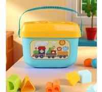 10 pezzi/set di giocattoli di blocchi di apprendimento di forme assortite, adatti per bambini oltre i 18 mesi, inclusi blocchi di lettere e forme, giochi di classificazione, giocattoli Montessori, gio