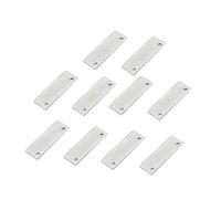 10 Pezzi Set di Lamelle Pickup Rail in Ferro Argento Gb904 | Bassi Elettrici e Chitarre Elettriche, Accessorio Necessario per DIY Humbucker, per Sostituire le Vecchie Lamelle