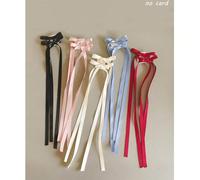 10 pezzi/set Fermagli per capelli con fiocco lungo. Alla moda, eleganti e carini, questi fermagli per capelli piccoli e portatili sono accessori per capelli alla moda per signore fashion, e anche una